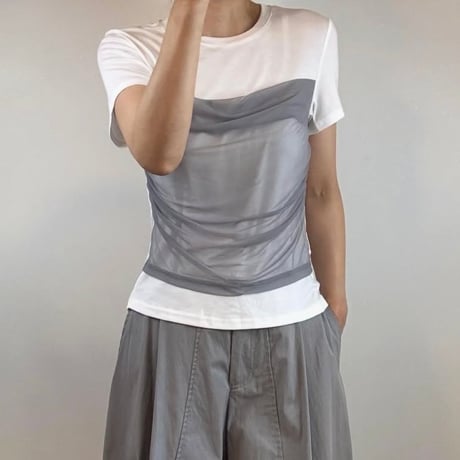 《即日発送📦》 Layered Mesh Tee