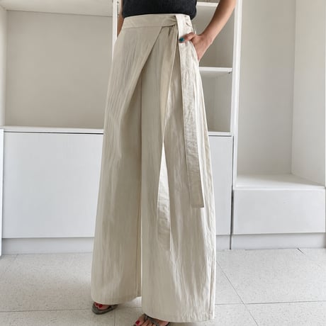 《予約販売》Cotton Wrap Pants