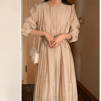 《即日発送📦》再入荷❣️ Waist Ribbon pleats Dress