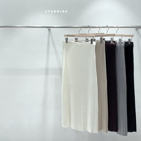 《予約販売》STUNNING Pleats Long Skirt