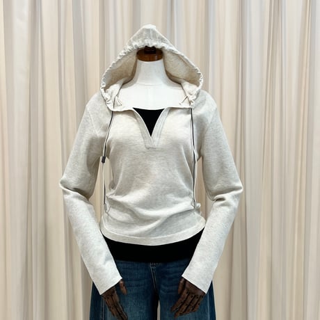 《予約販売》Color Block Hooded Knit