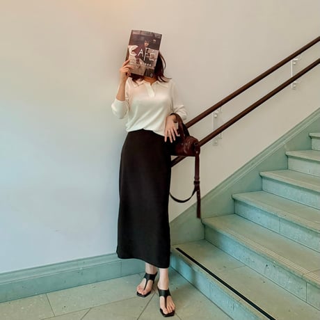 《予約販売》Solid Color Knit Top