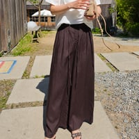《予約販売》 Linen Tie Wide Pants