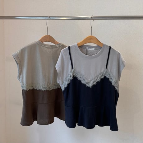 《即日発送📦》Lace Cami T-shirt