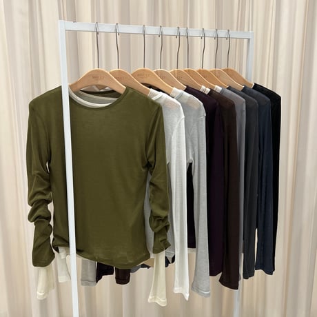 《予約販売》Tencel Wool Ribbed Tee