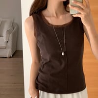 《予約販売》Sheer Ruffle Tank Top