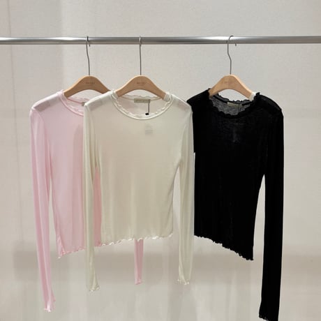 《予約販売》Sheer Ruched Tee
