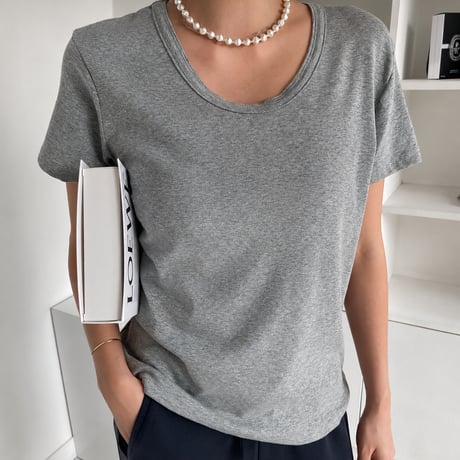 《即日発送📦》再入荷❣️Eco Uneck TｰShirt