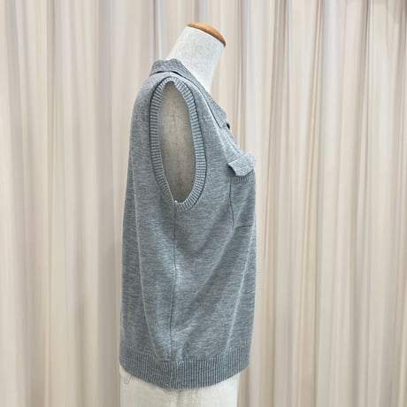 《予約販売》Ribbed Pocket Collar Knit