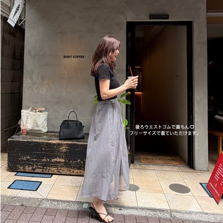 《即日発送📦》Flowy Linen Skirt