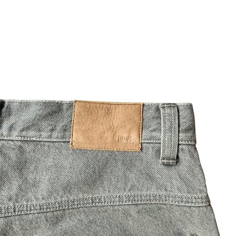 LAUG L BAGGY DENIM SHORTS