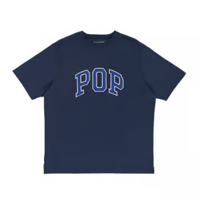 POP TRADING COMPANY ARCH T-SHIRT NAVY