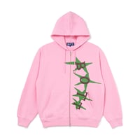 BOTT STARS ZIP HOODIE PINK