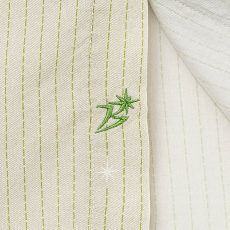 BoTT PRINTED SPARKLE STRIPED SHIRT GREEN