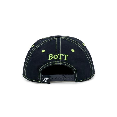 BOTT B LOGO CONTRAST STITCH 6-PANEL CAP NAVY