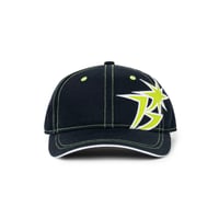BOTT B LOGO CONTRAST STITCH 6-PANEL CAP NAVY