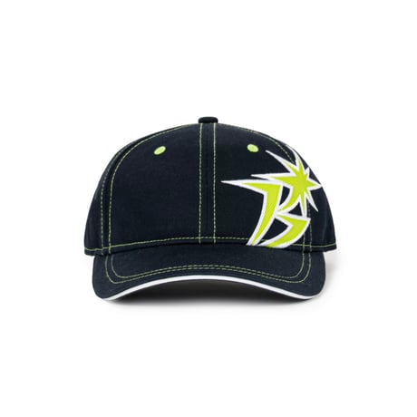 BOTT B LOGO CONTRAST STITCH 6-PANEL CAP NAVY