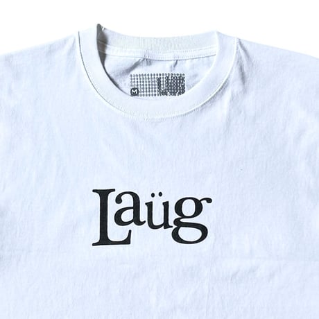 LAUG SIGN LOGO TEE WHITE