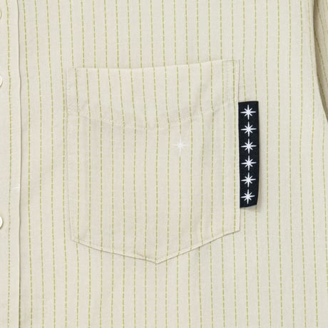 BoTT PRINTED SPARKLE STRIPED SHIRT GREEN