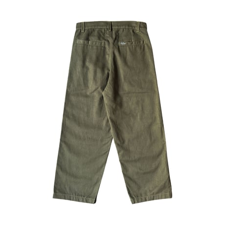 RERUN PLEATED EVERYDAY PANTS GREEN