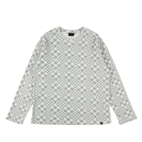 PHINGERIN GINGHAM L/S WAFFLE THERMAL SKY GREY