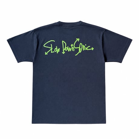 SLOW DOWN SONIC NAVY TEE