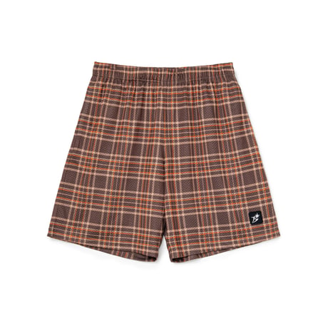 BoTT CHECK MESH SHORT BROWN