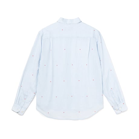 BoTT PRINTED SPARKLE STRIPED SHIRT BLUE