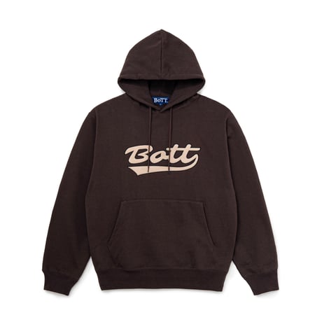BOTT SCRIPT LOGO HOODIE BROWN
