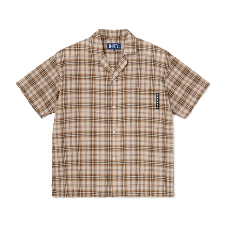 BOTT GAUZE S/S SHIRT BROWN