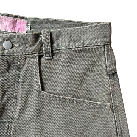 LAUG L BAGGY DENIM SHORTS