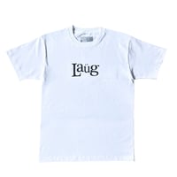 LAUG SIGN LOGO TEE WHITE