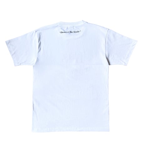 LAUG SIGN LOGO TEE WHITE