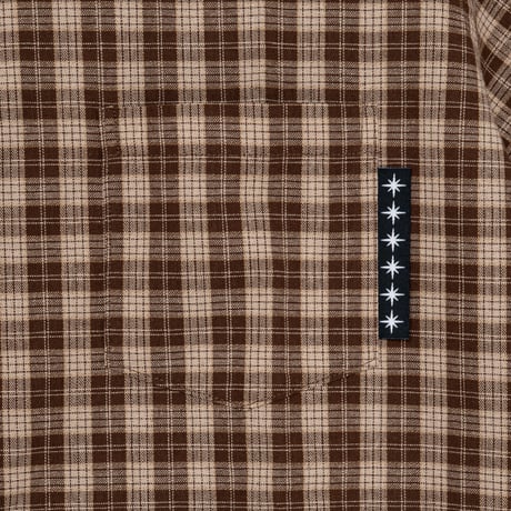 BoTT PLAID S/S SHIRT BROWN
