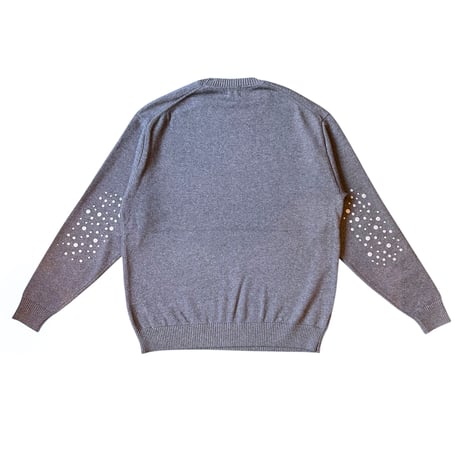 PAJA GLITTER COTTON SWEATER GREY