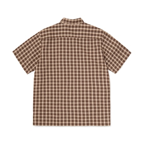 BoTT PLAID S/S SHIRT BROWN