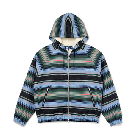 BOTT SERAPE RAGLAN ZIP HOODIE BLACK