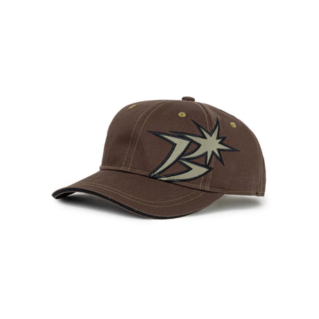 BOTT B LOGO CONTRAST STITCH 6-PANEL CAP BROWN