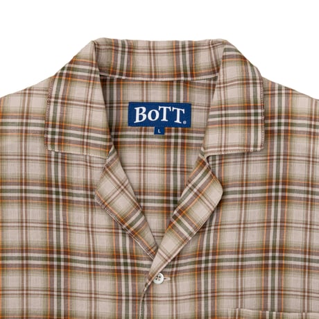 BOTT GAUZE S/S SHIRT BROWN
