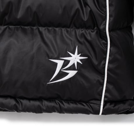BOTT B LOGO HOODED DOWN JACKET BLACK