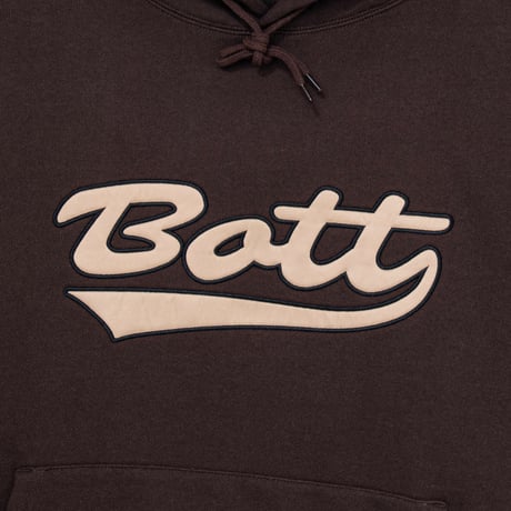 BOTT SCRIPT LOGO HOODIE BROWN