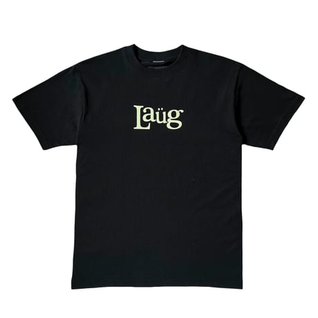 LAUG SIGN LOGO TEE BLACK