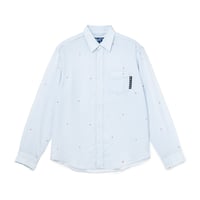 BoTT PRINTED SPARKLE STRIPED SHIRT BLUE