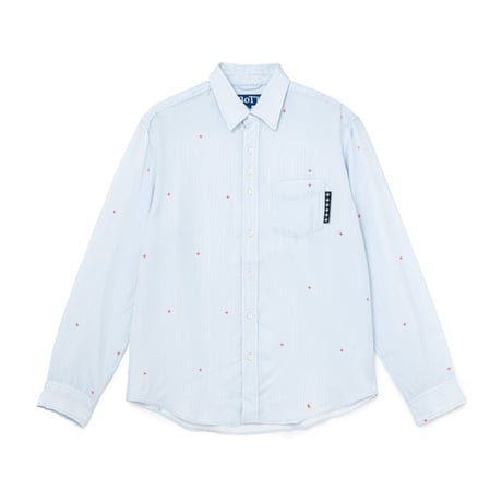 BoTT PRINTED SPARKLE STRIPED SHIRT BLUE