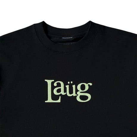LAUG SIGN LOGO TEE BLACK