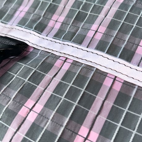 LAUG PLAID SQUARE MUITI POCKET BAG