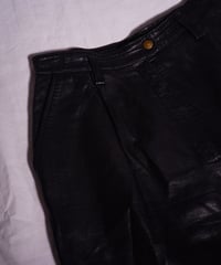 【vintage】80's italy leather skirt