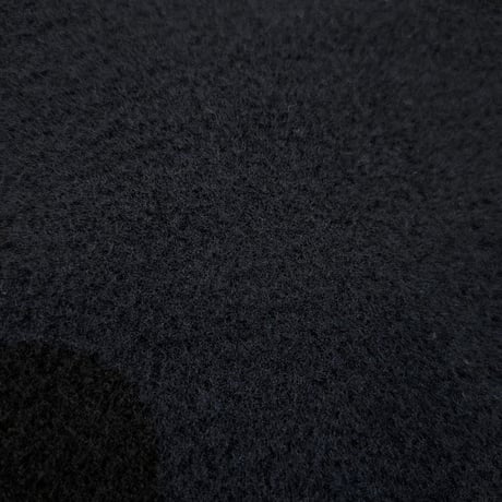 【UNIVERSAL TISSU】トスカーナフリース ノーカラージャケット　クロ