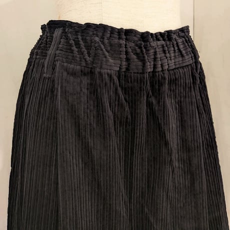 【UNIVERSAL TISSU】親子コーデュロイ イージーサルエルパンツ　クロ