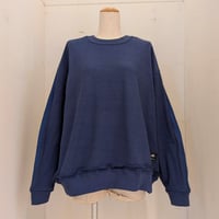【REHERSALL】パイルラインスリーブスウェット　INDIGO